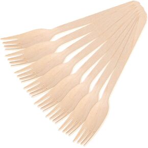 LOVEINUSA 115PCS Wooden Spoons, Small Spoons Wood Cutlery for Party Wedding Picnic Camping