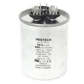 43-23204-05 -Rheem OEM Round Replacement Dual Run Capacitor 35 + 3 UF/MFD 440 Volt