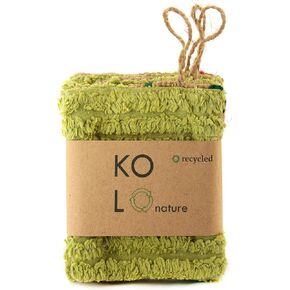Natural Hemp Sponges for Dishes - Biodegradable Scrubber for dishwashing -Organic Reusable Unsponges Hand Knitted- Eco Friendly 100%-Compostable Set of 3