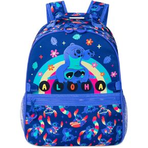 Disney Store Official Stitch Lilo & Stitch Toddler Backpack for School Girls and Boys | Kindergarten Elementary Kids Backpack | Disney Backpack | Kids - Medium (16" tall)