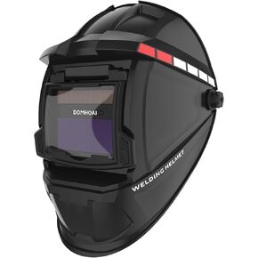 Welding Helmet Auto Darkening, True Color Solar Powered Welding Hood, 2 Arc Sensor Wide Shade 3/11 for TIG MMA/MIG Arc