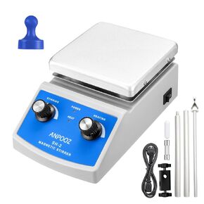 Magnetic Stirrer Hot Plate w/Stir Bar Retriever, 100-2000RPM Hot Plate Stirrer w/Stir Bar, Max.520℉ Magnetic Hotplate Stirrer w/TM-Holder, Max.2000mL Capacity Hot Plate with Magnetic Stirrer