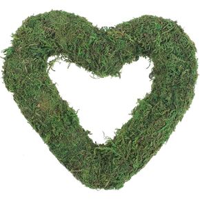 7.86 Inch Moss Wreath Natural Moss Garland for Wall Hanging Decoration Party Decor Wedding and Home Craft Projects Moss Wreath Inches