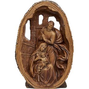 Joseph's Studio by Roman - Nativity Holy Family Figure, Carved Wood Look, Renaissance Collection, 11" H, Resin and Stone, Tabletop or Desk Display, Decorative, Durable, Long Lasting