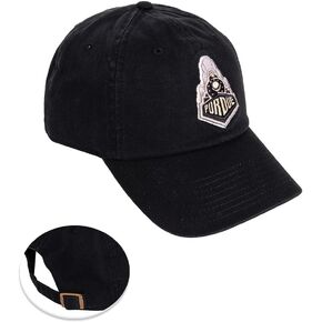 Desert Cactus Purdue University Baseball Hat Boilermakers Brimmed Embroirderd Hats Cap Adjustable Cloth Strap Adult (Style B1) Black