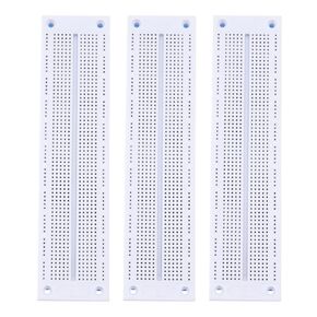 PATIKIL 3 Pcs Breadboard, Solderless Breadboard Large Breadboard 740 Tie Points Prototype PCB Bread Board Electronics Kit Plates