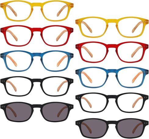 نظارات قراءة مكونة من 10 قطع من بلوليس للنساء والرجال in Kuwait