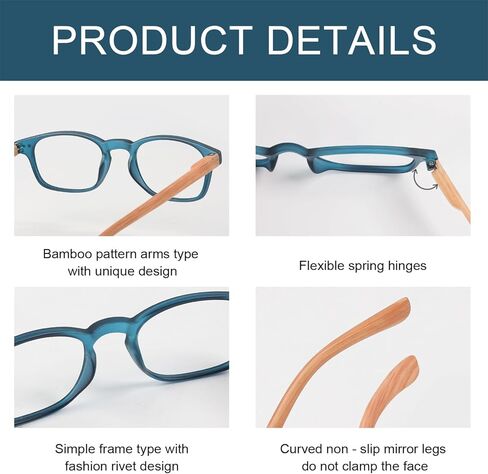 نظارات قراءة مكونة من 10 قطع من بلوليس للنساء والرجال in Kuwait