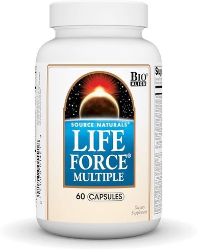 Source Naturals Life Force Multiple Daily Multivitamin High Potency Essential Vitamins, Minerals, Antioxidants & Nutrients - Energy & Immune Boost - 120 Capsules in Kuwait