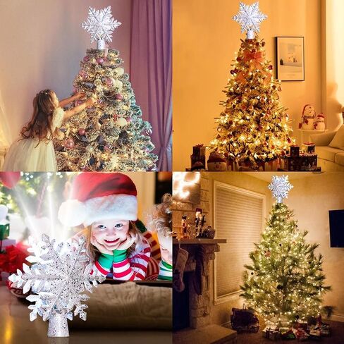 Snowflake Car Rotating LED Lights Christmas Lights Moving LED Lamp E27 Base 4W Crystal Ball Stage Light for Birthday, Holiday, Wedding, Party, Christmas Decoration (01) in Saudi Arabia