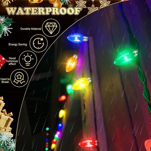 Retisee 200 Pcs C7 Led Light Bulbs Bulk Replacement Christmas Night Light Bulb Shatterproof 1W Mini Bulb E12 Candelabra Base Decor for Outdoor String Lights, Candle Lamps, XmasTree Patio(Multicolor) in Saudi Arabia