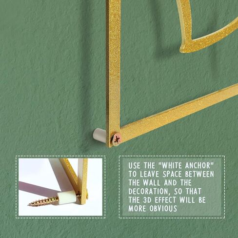 Pinetree Art Gold Metal Wall Art Flowers 3D Line الحد الأدنى ديكور الجدار النحت الحد الأدنى ديكور المنزل غرفة المعيشة غرفة نوم الجدار الديكور، مجموعة من 3 (زهرة الذهب) in Kuwait