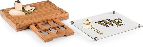 PICNIC TIME - NCAA Concerto Glass Top Cheese Cutting Board & Tools Set in Kuwait