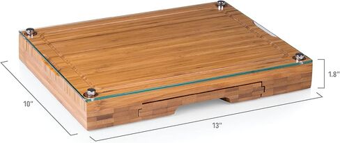 PICNIC TIME - NCAA Concerto Glass Top Cheese Cutting Board & Tools Set in Kuwait