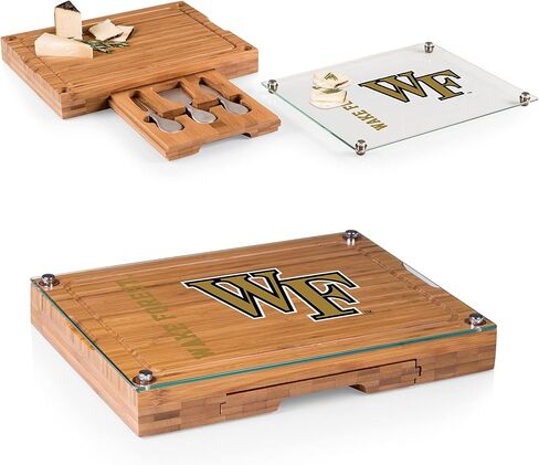 PICNIC TIME - NCAA Concerto Glass Top Cheese Cutting Board & Tools Set in Kuwait