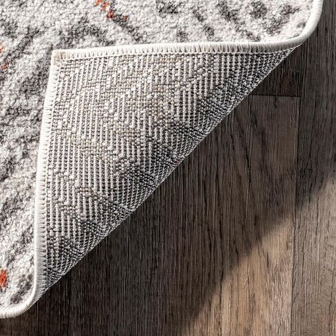 nuLOOM Arlena Vintage Traditional Area Rug - 7x9 Area Rug Modern/Contemporary Black/Grey Rugs for Living Room Bedroom Dining Room Kitchen in Saudi Arabia