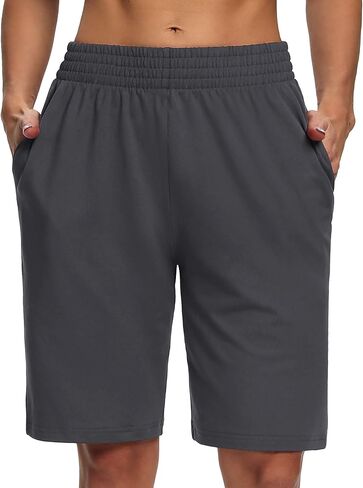 Sarin Mathews سراويل اليوغا النسائية الرياضية فضفاضة ومريحة صالة السراويل تشغيل تجريب بيجامة برمودا السراويل مع جيوب in Kuwait