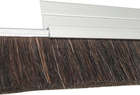 5 Set Horsehair 2.16 Inches x 39.37 InchesBrush Door Sweep Door Brush Seal Roll Up Door Garage Door Sweeps Suitable for Various Floors Easy Mounting (2.16 in, 5) in Kuwait