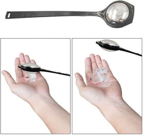 Ice Tapper 3 Pcs Ice Mallet,Stainless Steel Ice Tapper,Ice Picks,Ice Crusher,Mallet Tool for Cocktails,Kitchen Gadget,Stainless Steel Tapper (Black) in Saudi Arabia
