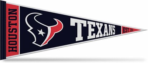 Rico Industries NFL Football Houston Texans Rally 12" x 30" Felt Wall Décor Pennant - Great for Home/Bed Room/Man Cave Décor in Saudi Arabia
