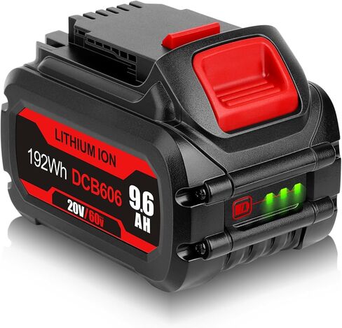 DSANKE DCB606 20V/60V 9.0Ah Battery Replace for DeWalt 60V Flexvolt Battery Compatible with DeWalt DCB606 DCB612 DCB606-2 DCB609 DCB609-2 DCB204 DCB205 DCB206 20V/60V/120V MAX Cordless Power Tools in Saudi Arabia