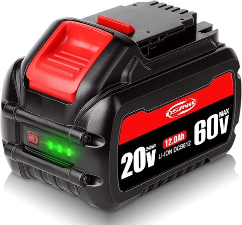 DSANKE DCB606 20V/60V 9.0Ah Battery Replace for DeWalt 60V Flexvolt Battery Compatible with DeWalt DCB606 DCB612 DCB606-2 DCB609 DCB609-2 DCB204 DCB205 DCB206 20V/60V/120V MAX Cordless Power Tools in Saudi Arabia