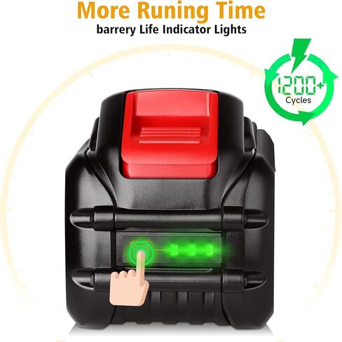 DSANKE DCB606 20V/60V 9.0Ah Battery Replace for DeWalt 60V Flexvolt Battery Compatible with DeWalt DCB606 DCB612 DCB606-2 DCB609 DCB609-2 DCB204 DCB205 DCB206 20V/60V/120V MAX Cordless Power Tools in Saudi Arabia