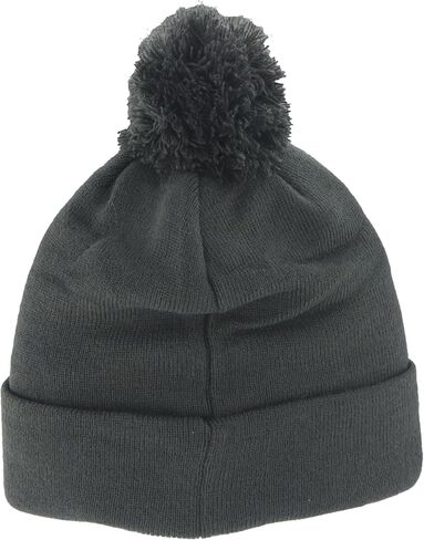 ZHATS Standard NCAA Officially Licensed Pom Beanie Patch Defer Charcoal, Grey, One Size in Saudi Arabia