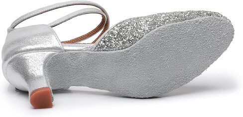 Rosefinch Women's Professional Latin Dance Shoes Satin Salsa Ballroom Wedding Dancing Shoes in Kuwait