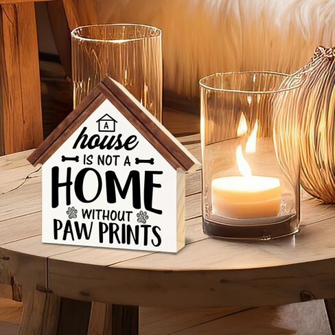 Farmhouse Home Wood Block Sign Home Decor Funny House Shaped Home Wooden Sign Desk Shelf Table Decor in Saudi Arabia