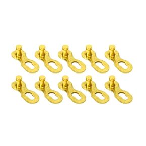 Bicycle Chain Link Connector │ 6,7,8 Speed │ Road Bike │ Mountain Bike Chain │Master Link │Reusable Missing Link Quick Release│ Durable Construction│High Quality Chain 5 Pairs Gold