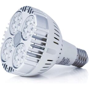 E26 35w Par30 LED Bulb (100 WATT Equivalent) 6000K 3500lm 25 Degree Indoor Spotlight with Cool Fan for Jewellery Clothing Store (White)