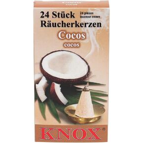 Knox Coconut Scent German Incense Cones Made in Germany for Christmas Smokers