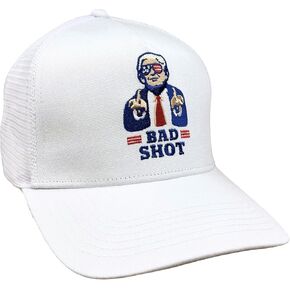 Funny Trump 2024 Hat Bad Shot Golfing Hat Embroidered Mesh Back Golf Trucker Snapback Hats Great Gifts for Golfer Cap, Donald Trump Merchandise