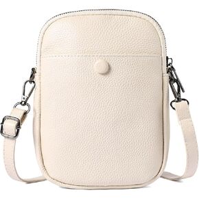 Small Cell Phone Purse Bags for Women Leather Wallet with Credit Card Slots,Black