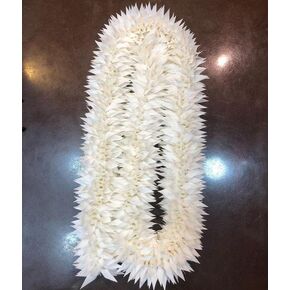 Dreams@Bharatanatyam Artificial Fabric Single White Jasmine Flower for Women and Girls 2 Feet Length