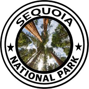 Rogue River Tactical Sequoia National Park Sticker 5" Round Car Auto Decal Giant Forest General Sherman California