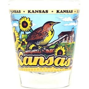 Kansas State Wraparound Shot Glass