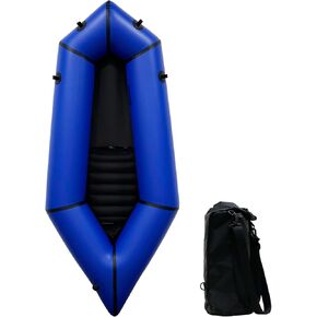 Lightweight Packrafts, TPU Inflatable Kayak for Flat Water Rafting Camping Trip/Fishing/Water Adventures, Green and Yellow, 2 Person Packraft, 660lb Weight Capacity