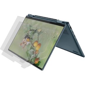2 Pack Anti Blue Light Matte Screen Protector for 2023-2022 Lenovo Yoga 7i 14 2-in-1 Touchscreen 16:10 Aspect Ratio Laptop , Yoga 14 Eye Protection Blue Light, Anti Glare, UV Screen Filter Film Cover,