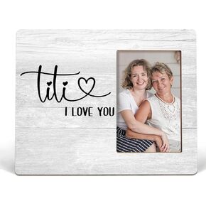 Titi Aunt Picture Frame 4x6, Titi Gifts, Gifts for Titi, Aunt Gifts, Aunt Gifts from Nephew, Aunt Gifts for Christmas, Best Aunt Gifts, Titi I Love You Aunt Photo Frame