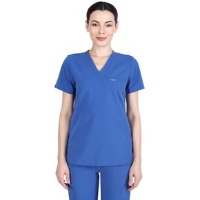 Organix Medical Scrub Tops for Women, V-Neck, 7 Pocket, Four-Way Stretch, Anti-Wrinkle Lightweight Medical Scrub Top
