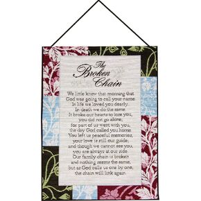 Manual Inspirational Collection Wall Hanging with Frame, The Broken Chain, 13 X 18-Inch