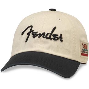 AMERICAN NEEDLE Fender Guitars Baseball Dad Buckle Strap Hat (FEND-1904A-BLK) Black
