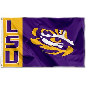 Louisiana State LSU Tigers Eye Logo Large Grommet Banner Flag