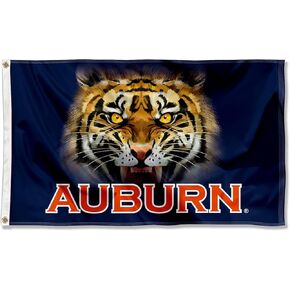 Auburn Tiger Eyes College Flag