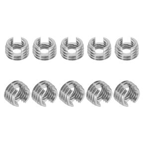 PATIKIL Self-Tapping Threaded Inserts, 6 Pcs M14 x M18 x 24mm 303 Stainless Steel Thread Adapter Reducer Slotted Screw Repair Inserts Nuts Sleeve