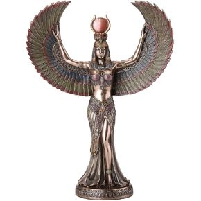 Veronese Design 13 3/8 Inch Isis The Egyptian Goddess of Magic and Wisdom Cold Cast Resin Bronze Finish Sculpture