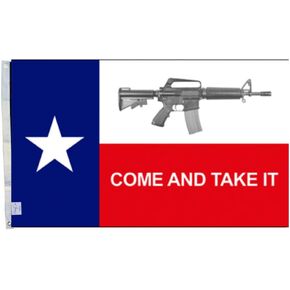 Liberty Or Death Come Take It Flag Black & White Rifle 3x5FT 2nd Amendment AR-15 (3x5FT Black)