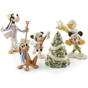 Lenox 897079 Disney Winter Fun 5-Piece Figurine Set